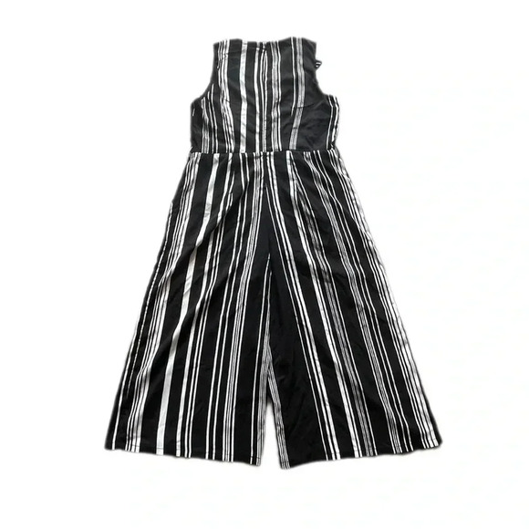 Spense Sleeveless Black and White Jumpsuit with Tied Waist Women’s 8 - Picture 4 of 12